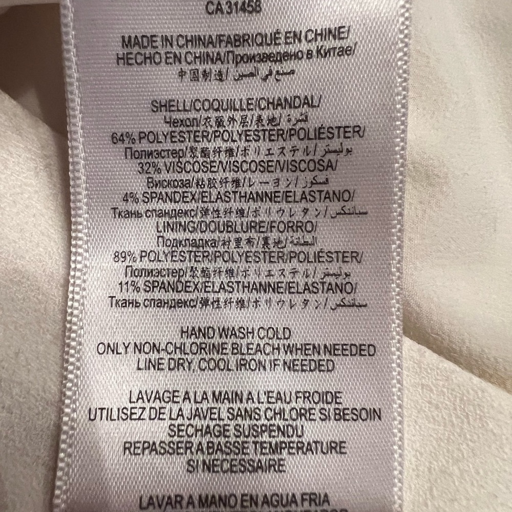 BCBG MAXAZRIA Off White dress midi dress Sz10 - Picture 14 of 14